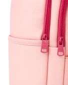 Yuga Suni Deri Dört Gözlü Sırt Çantası Pembe - 5