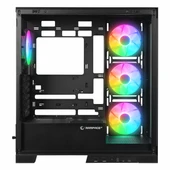 Rampage Hydra V2 Black USB 3.2 ARGB eATX Mid Tower Siyah Kasa thumbnail 5