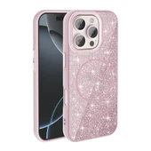 Apple iPhone 16 Pro Max Kılıf M-safe Şarj Özellikli Parlayan Simli  Okso Kapak thumbnail 1