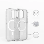 Apple iPhone 16 Pro Kılıf M-safe Şarj Özellikli Kamera Korumalı  Kripto Kapak thumbnail 5