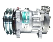 KLİMA KOMPRESÖRÜ KOMPLE UNIVERSAL 7H15 12V A2 V KAYIS USTTEN CIKIS K.K  SANDEN 7849 - WONDO-6071 - 1