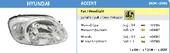 FAR-HYUNDAI ACCENT  BEYAZ SİNYALLİ SAĞ  ( 2005 ) - AYFAR-404486 - 1