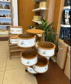 Ahşap Yuvarlak Zeytin Sebzelik 5 Katlı Yana Açılır Patates Soğan Tekerlekli Sebzelik thumbnail 2