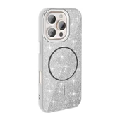 Apple iPhone 16 Pro Max Kılıf M-safe Şarj Özellikli Parlayan Simli  Okso Kapak thumbnail 7