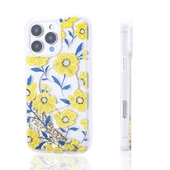 Apple iPhone 16 Pro Kılıf Sıvılı Simli Baskılı Şeffaf Arka Yüzey  Mossa Silikon Kapak thumbnail 4