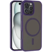 Apple iPhone 16 Pro Kılıf M-safe Şarj Özellikli Mat Arka Yüzey  Sio Kapak thumbnail 1