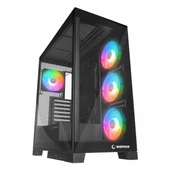 Rampage Hydra V2 Black USB 3.2 ARGB eATX Mid Tower Siyah Kasa thumbnail 1