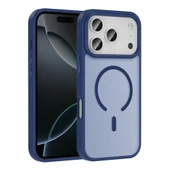 Apple iPhone 17 Pro Kılıf M-safe Şarj Özellikli Mat Arka Yüzey Zore Sio Kapak - 1
