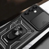 Galaxy A14 Kılıf Magnetik Standlı Kamera Korumalı  Sürgülü Vega Kapak thumbnail 4