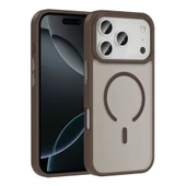 Apple iPhone 17 Pro Max Kılıf M-safe Şarj Özellikli Mat Arka Yüzey Zore Sio Kapak - 1