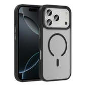 Apple iPhone 17 Pro Max Kılıf M-safe Şarj Özellikli Mat Arka Yüzey Zore Sio Kapak - 1