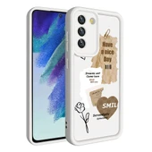 Galaxy S21 FE Kılıf Kamera Korumalı Baskılı Arka Yüzey  Klas Kapak thumbnail 3