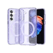 Galaxy S23 FE Kılıf M-safe Şarj Özellikli Parlayan Simli Saydam Renkli  Allstar Kapak thumbnail 1