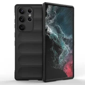 Galaxy S23 Ultra Kılıf Esnek TPU Oyuklu Arka Yüzey Tasarımlı  Etnik Silikon Kapak thumbnail 1