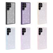 Galaxy S23 Ultra Kılıf Parlak Taşlı Tasarım  Ston Kapak thumbnail 3