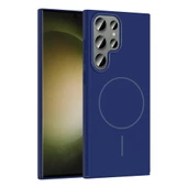 Galaxy S24 Ultra Kılıf M-safe Şarj Özellikli  Ruby Sert Kapak thumbnail 1