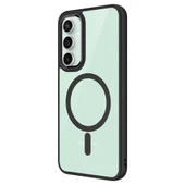 Galaxy S23 FE Kılıf Wireless Şarj Özellikli  Krom M-safe Silikon Kapak thumbnail 3