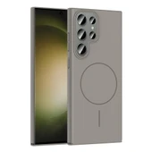 Galaxy S23 Ultra Kılıf M-safe Şarj Özellikli  Ruby Sert Kapak thumbnail 2