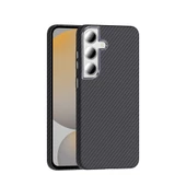 Galaxy S24 FE Kılıf M-safe Şarj Özellikli Karbon Fiber Görünümlü  Gros Kapak thumbnail 1