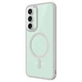 Galaxy S23 FE Kılıf Wireless Şarj Özellikli  Krom M-safe Silikon Kapak thumbnail 5