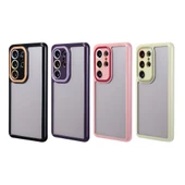 Galaxy S23 Ultra Kılıf Kamera Korumalı Renkli Kenar ve Çerçeve Tasarımlı  Vitamin Kapak thumbnail 3