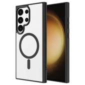 Galaxy S24 Ultra Kılıf M-safe Şarj Özellikli  Krom M-safe Silikon Kapak thumbnail 3