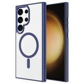 Galaxy S24 Ultra Kılıf M-safe Şarj Özellikli  Krom M-safe Silikon Kapak thumbnail 7