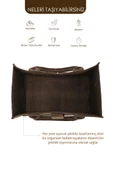 mordesign Taşınabilir Keçe Çanta Yenidoğan Alt Açma, Kadın Çantası, Ev & Seyahat Düzenleyici Organizer Kahve - 3