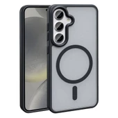 Galaxy S24 Kılıf M-safe Şarj Özellikli Mat Arka Yüzey  Sio Kapak thumbnail 1