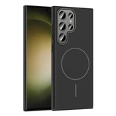 Galaxy S23 Ultra Kılıf M-safe Şarj Özellikli  Ruby Sert Kapak thumbnail 1