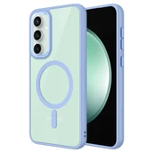 Galaxy S23 FE Kılıf Wireless Şarj Özellikli  Krom M-safe Silikon Kapak thumbnail 2