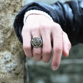 Supertrend Gümüş Süleyman Peygamber Mührü Erkek Yüzük thumbnail 2