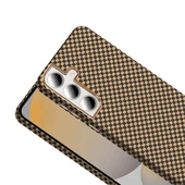 Galaxy S24 FE Kılıf M-safe Şarj Özellikli Karbon Fiber Görünümlü  Gros Kapak thumbnail 4