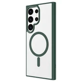 Galaxy S24 Ultra Kılıf M-safe Şarj Özellikli  Krom M-safe Silikon Kapak thumbnail 1