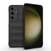 Galaxy S24 FE Kılıf Esnek TPU Oyuklu Arka Yüzey Tasarımlı  Etnik Silikon Kapak thumbnail 1