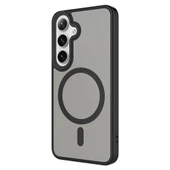 Galaxy S24 Kılıf Sert PC Arka Yüzey Wireless Şarj Özellikli  Flet M-safe Kapak thumbnail 6