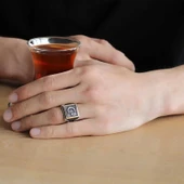 Supertrend Gümüş Türk Bayrağı Ay Yıldız Erkek Yüzük thumbnail 2