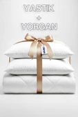Niron Çift Kişilik Yorgan + 2 Adet Yastık Seti – 195x215 cm 4 Mevsim Mikrofiber Konfor thumbnail 1