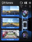 Wi-Fi CarPlay Android 10.26" 4K Çift Kamera FM Radyolu Araç Multimedya Ekranı Tak Çalıştır - 2