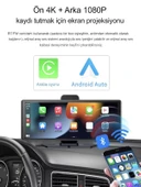 Wi-Fi CarPlay Android 10.26" 4K Çift Kamera FM Radyolu Araç Multimedya Ekranı Tak Çalıştır - 7