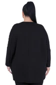 Kadın Büyük Beden Oversize Salaş Bluz Tunik - 3