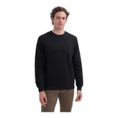 Slim Fit Likralı Pamuklu Süprem Kumaş Sweatshirt thumbnail 2