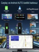 Wi-Fi CarPlay Android 10.26" 4K Çift Kamera FM Radyolu Araç Multimedya Ekranı Tak Çalıştır - 4