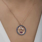 Supertrend Gümüş Rose Anne Ve Bebek Sevgisi Bayan Kolye thumbnail 5