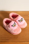Albishoes Kız Çocuk Panduf Ev Patiği Pamuk Astarlı Baykuş Figür Ev Kreş Ayakkabısı Sevimli Baykuş - 3