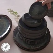 Karaca Earth Collection Galactic 55 Parça 12 Kişilik Yemek Takımı Siyah - 4