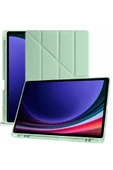 Samsung Galaxy X610 Tab S9 FE Plus 12.4 Kılıf Kalemlikli Mars Tablet Kılıfı - Açık Yeşil - 4