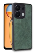 Xiaomi Redmi Note 13 Pro 5G Kılıf Aras Deri Kapak - Koyu Yeşil - 2