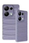 Xiaomi Redmi Note 13 Pro 4G Kılıf Bibercas Silikon Kapak - Lila - 3