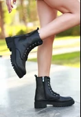 Bria Siyah Cilt Bağcıklı Bot thumbnail 2